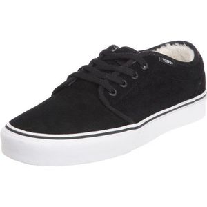 Vans 106 gevulcanized VNJN655 unisex - klassieke sneakers voor volwassenen, Zwart fleece voering zwart, 35 EU