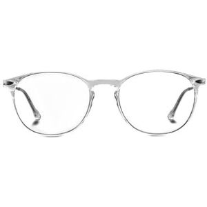 NOOZ Optics Leesbril, uniseks, slanke en lichte bril voor dames en heren, met compact etui, verkrijgbaar in verschillende dioptrieën en kleuren, ALBA ovale collectie, Grijs, +3