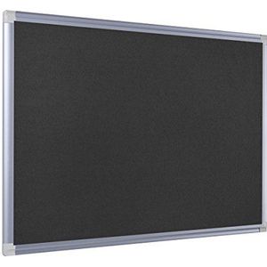Bi-Office Viltbord New Generation, prikbord met aluminium frame, 90 x 60 cm, zwart