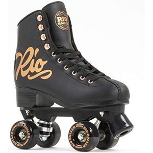 Rio Roller Quad Skates Skateboards, volwassenen, uniseks, roze (Rose Black), 42