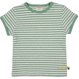 loud + proud Uniseks kinderstrepen met linnen, GOTS-gecertificeerd T-shirt, bamboo, 62/68 cm