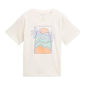 TOM TAILOR T-shirt voor meisjes, 12906 - Wool White, 152