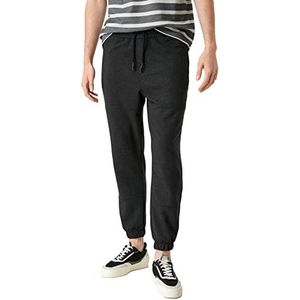 Koton Joggingbroek met rits voor heren, Antraciet (045), XL