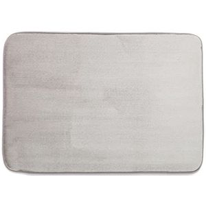 Sweet Home - Badkamertapijt van schuimrubber, antislip, 70 x 50 cm, Frost Gray