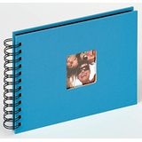 walther design fotoalbum oceaanblauw 23 x 17 cm spiraalalbum met omslaguitsparing, Fun SA-109-U