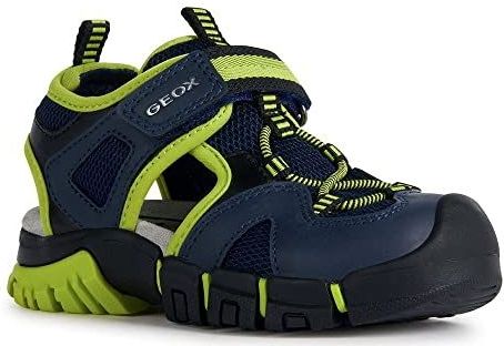 Dynomix - Jongenssandaal - Groen - Mesh en Gewaxt Leer