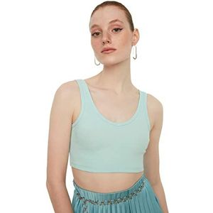 Trendyol dames bustier met v-hals, Munt, S