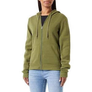 Libbi Sweatvest  olijfgroen