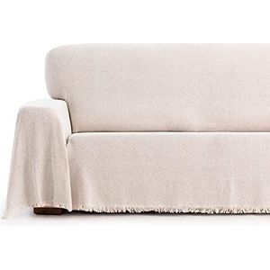 Maxfundas Plaid Sprei, 230 x 260 cm, geschikt voor bank of bed, multifunctioneel, lichtgrijs, sprei voor bank, extra zacht en totaal comfort, gemaakt in Spanje