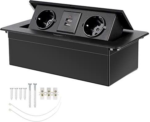 Stekkerdoos - 2 Geaarde Contacten - 2 USB-Aansluitingen - 4000 W