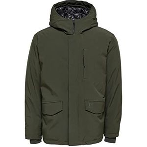 SELECTED HOMME Gewatteerde parka voor heren, roze., L