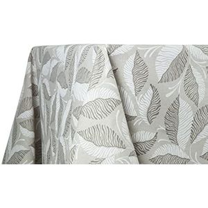 BIANCHERIAWEB Tafelkleed voor keuken en woonkamer, motief Linfa Taupe, gemaakt in Italië, tafelkleed van 100% katoen, 90 x 90 cm