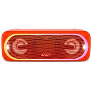 Sony SRS-XB40 draagbare draadloze luidspreker (Bluetooth, NFC, waterafstotend, 24 uur batterijduur) rood