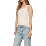 Blousetops - Effen - Mouwloos - Slanke Pasvorm - Jersey - Glitterend