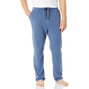 Nautica Men's Soft Knit Sleep Lounge Pant, Blue Indigo Heather, Small
