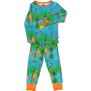 Småfolk Nightwear voor jongens met jungle pyjamaset, blue atoll, 9-10 Jaar