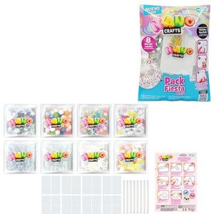 Bizak Nano Crafts 64454875 Partyset, dubbelzijdig plakband, meerkleurig, om te knutselen, voor meisjes, jongens en volwassenen