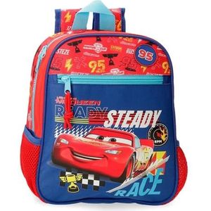 Joumma Disney Cars Lets Race Kleuterrugzak, polyester, 6,44 l, rood, 23 x 28 x 10 cm, Rood, kleuterschool rugzak