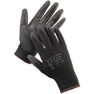 CERVA 10-01080045-09 Bunting Evolution handschoenen, zwart (12 stuks), 10, zwart, 12