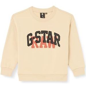G-STAR RAW Jongens Ss23201 Sweater, Beige (Cream D25009-01-137), 6 Jaar