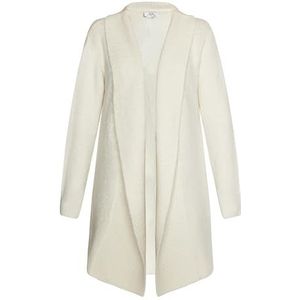 Gaya Gebreide cardigan voor dames, wolwit, M/L