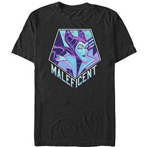 Disney Heren Maleficent Pentaneon T-shirt, Zwart, XL