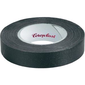 Geweven tape (L x B) 10 m x 15 mm zwart. Stof van celwol met acrylaatcoating 39367 Coroplas