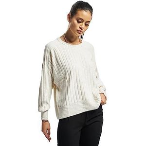 ONLY Women's Onlnew Tessa L/S Loose KNT Pullover Sweater, Pumice Stone/Detail:W. Melange, L (3-pack)