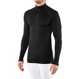 FALKE Functioneel shirt met lange mouwen maximum warm functioneel materiaal heren zwart blauw ademend ondergoed voor sport zeer warm sneldrogend voor koude tot zeer koude temperaturen, 1 stuk