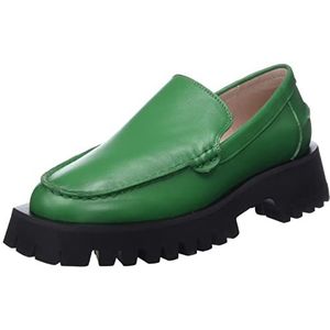 L37 HANDMADE SHOES Do What You Want Loafer voor dames, groen, 40 EU