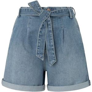 Pepe Jeans Dames A-lijn korte Uhw Vintage Shorts, Blauw (Denim), 34W, Blauw (Denim), 34W