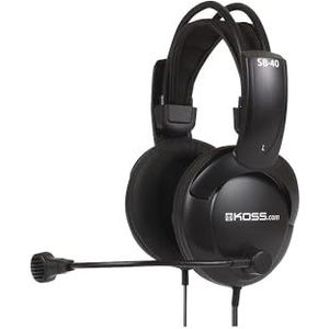 Koss SB40 Over-Ear Communication Gaming Headset Hoofdtelefoon met Microfoon - Zwart