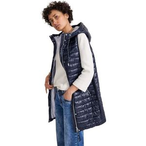 Street One Dames A220217 lang gewatteerd vest, Gravity Blue, 42
