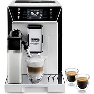 De'Longhi PrimaDonna Class ECAM 550.65.W Volautomatische espressomachine met melksysteem, cappuccino en espresso met één druk op de knop, TFT-kleurendisplay van 3,5 inch en app-bediening, wit