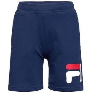 FILA Bajawa Classic Logo Shorts voor kinderen, uniseks, medieval blue, 110-116