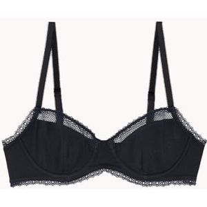 Passionata Charlotte, beha, beugels, mand, comfortabel en zacht, modal katoen, kanten halslijn, verstelbare bandjes