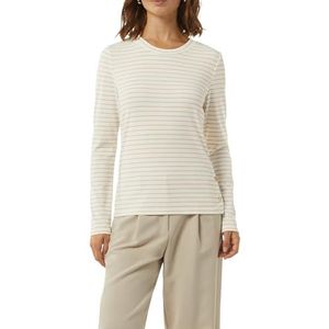 T-shirt met lange mouwen met Lurex-strepen, 01g3, 40