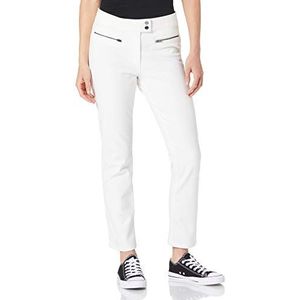 Tommy Hilfiger Dames Gabar Zip Slim Enkel Legging Broek, Ivoor, 58 NL