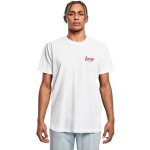 Mister Tee Shirt 'Espresso Veloce'  groen / rood / wit