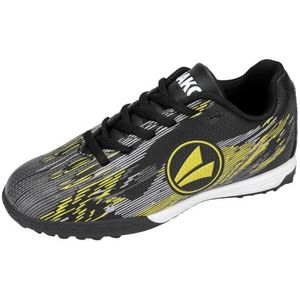 JAKO J-ST Stepover voetbalschoen, Jet Black/Neon Yellow, 41 EU, Jet Black Neon Yellow, 41 EU