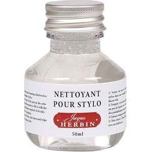 J.Herbin 12300T inktreiniger (voor vulpen, biologisch afbreekbaar, 1 flacon, 50 ml)