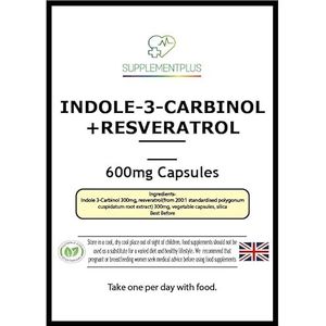 Indool-3-Carbinol + Resveratrol 600 mg (360 capsules) - Supplementplus
