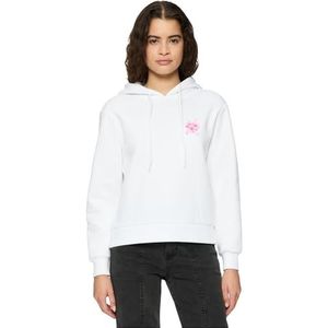 Miss Tee Dames hoodie Self Love Club Hoody, casual dameshoodie met print, regular fit, maten XS - 5XL, wit, L