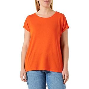 VERO MODA VMAVA Plain SS GAJRS NOOS Top, Scarlet Ibis, XL, Scarlet Ibis, XL