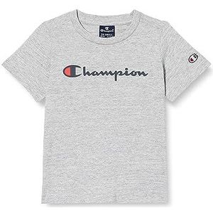 Champion Legacy American Classics B-S-s Crewneck T-shirt voor kinderen en jongeren, Grijs Melange, 9-10 anni