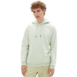 TOM TAILOR Denim Basic hoodie voor heren met geborduurd logo, 32246-Garden Peat, S