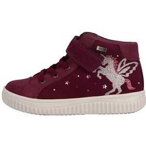 Lurchi - Yina TEX - Sneakers - Eenhoorn/Bessenrood - Klittenbandsluiting en Vetersluiting