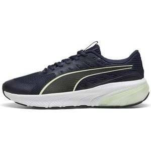 PUMA Unisex Cell Glare Road hardloopschoen, Puma Navy Cool Komkommer PUMA Zwart, 42.5 EU