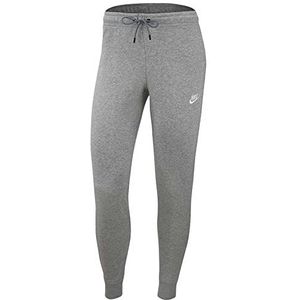 Nike W NSW Essntl Pant FLC - broek - W NSW ESSNTL Pant Tight FLC - dames, DK grijs heather/wit, L
