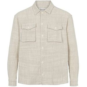 BY GARMENT MAKERS Sustainable; obviously! Unisex Diego Cotton/Hemp Overshirt Button Down Shirt, ecru, L, ecru, L